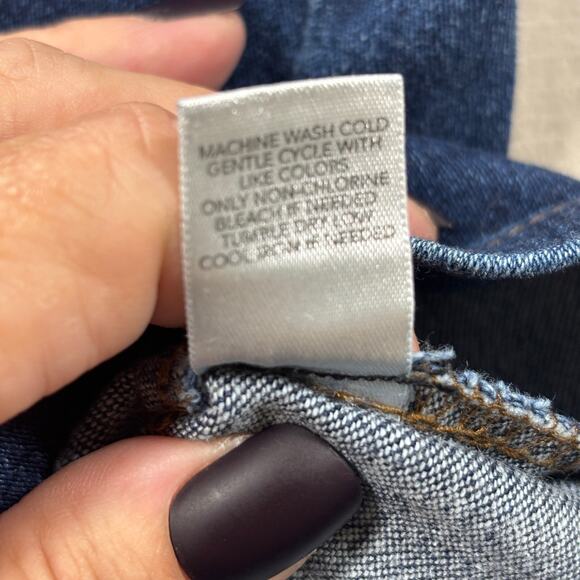 Christopher & Banks Premier Denim Jean Skirt Sz 12 Classic Basic Retro Versatile - Picture 4 of 9